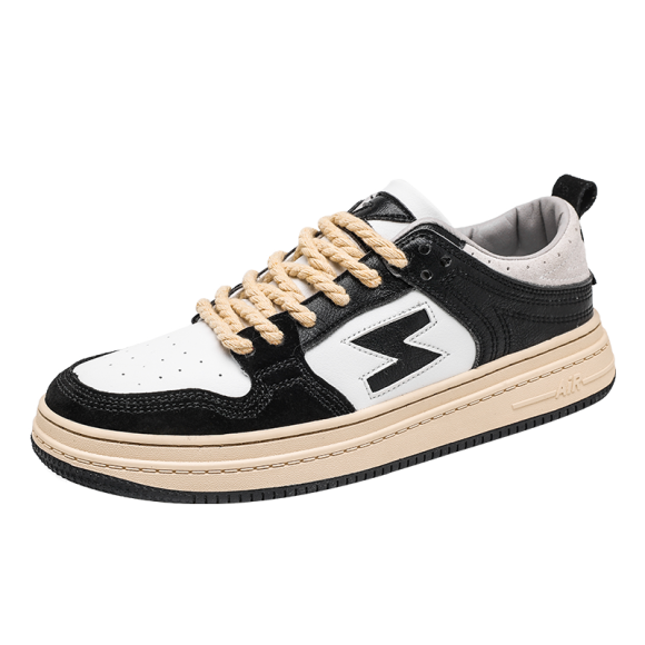 High quality leather niche retro Japanese sneakers - Image 2